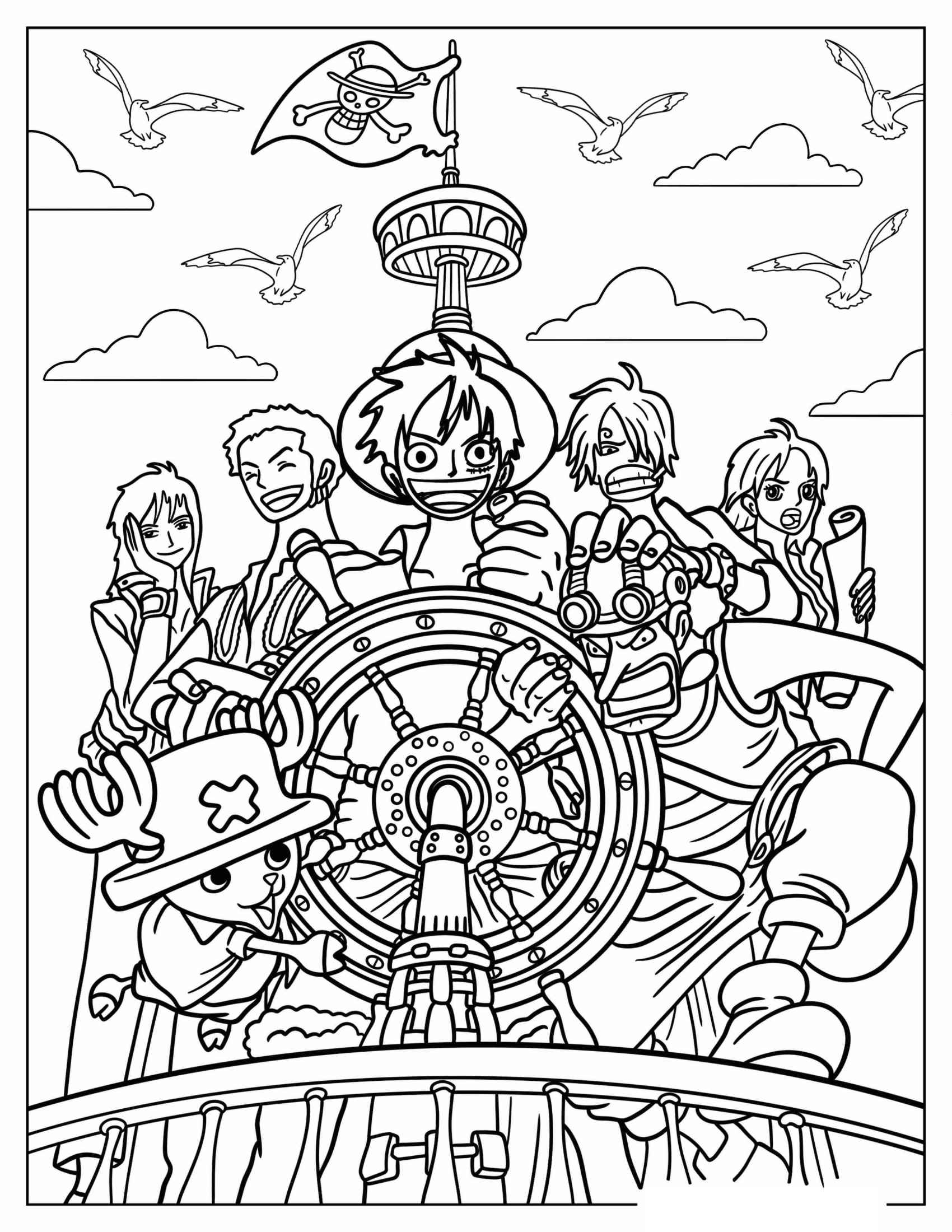 One Piece Ausmalbilder 896