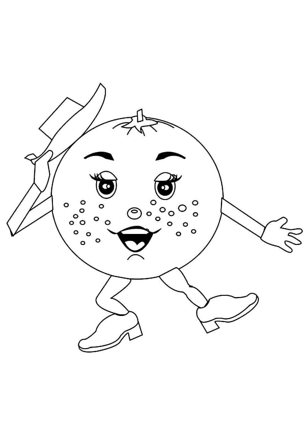 Orange Ausmalbilder 089