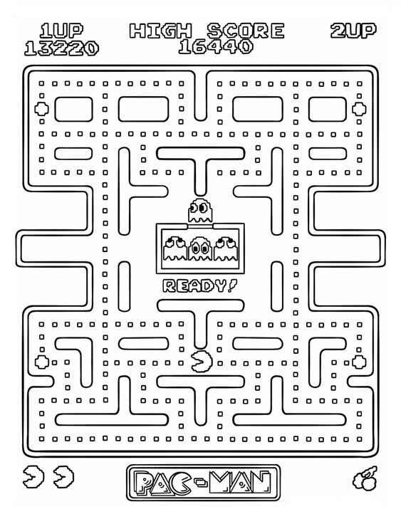 Pacman Ausmalbilder 298