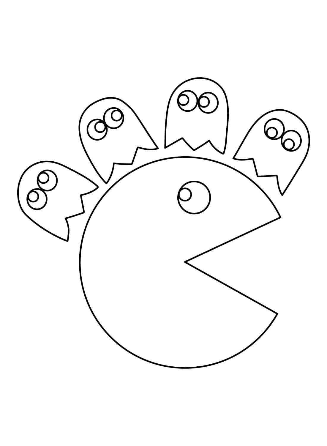 Pacman Ausmalbilder 722