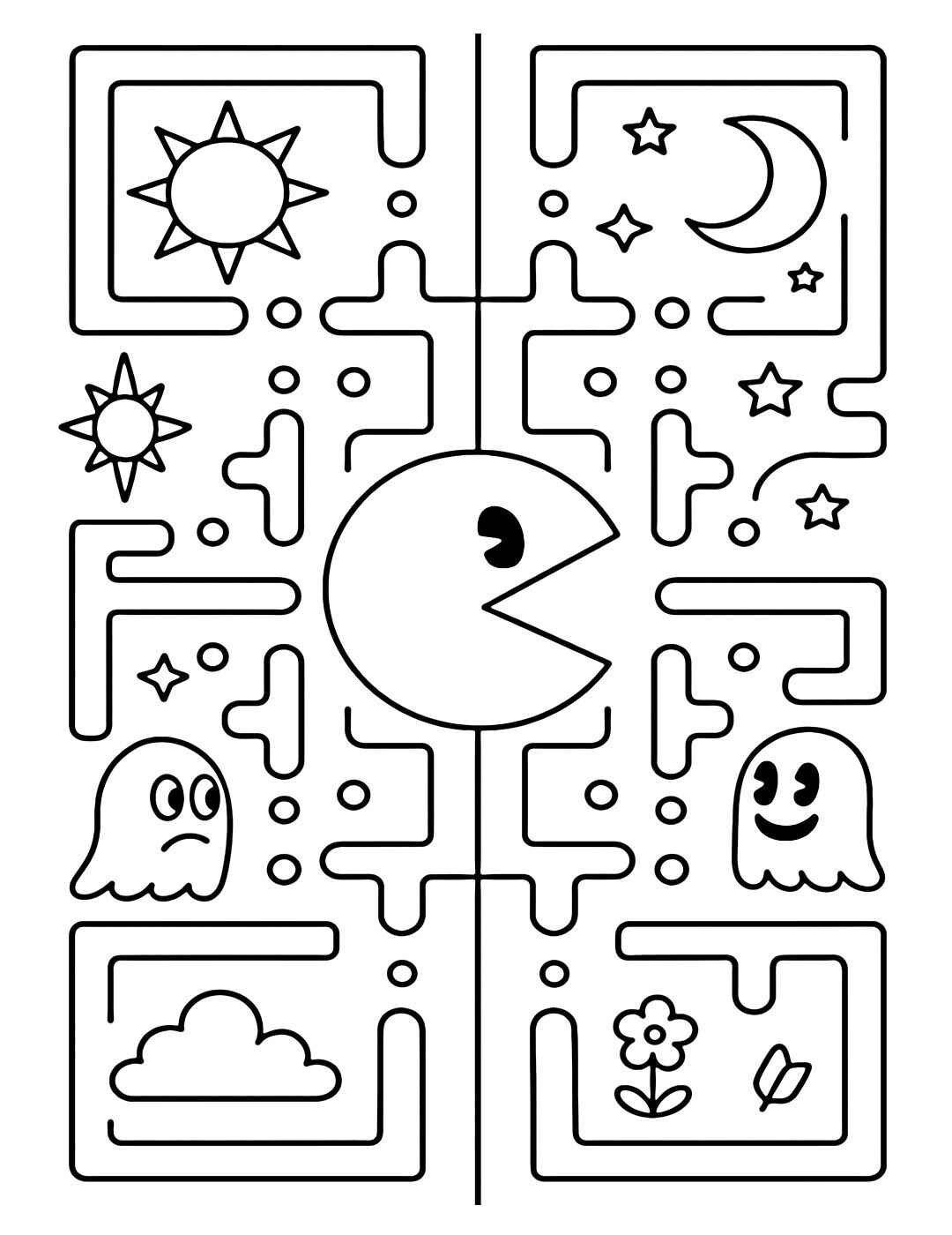 Pacman Ausmalbilder 724