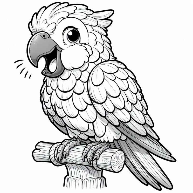 Papagei Ausmalbilder 142