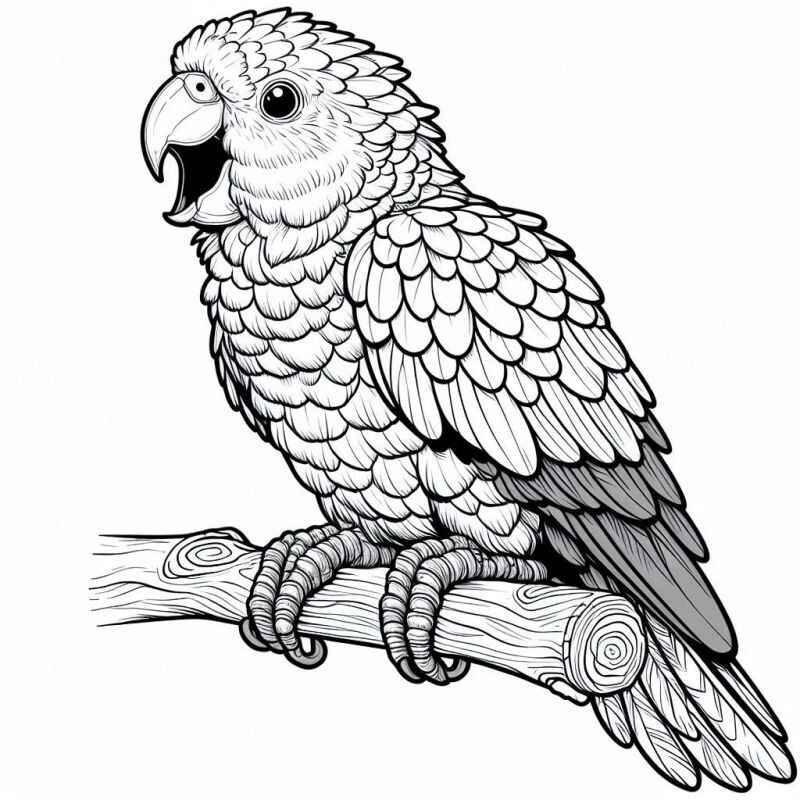 Papagei Ausmalbilder 176