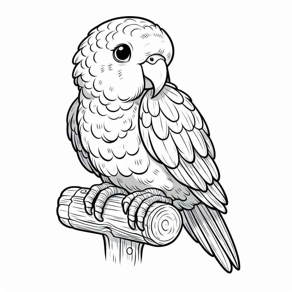 Papagei Ausmalbilder 347