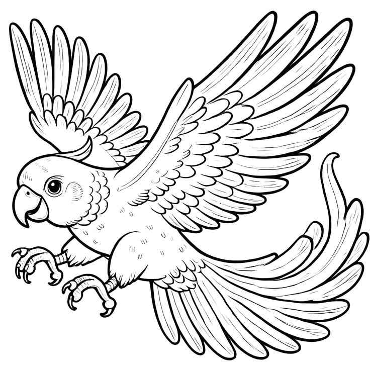 Papagei Ausmalbilder 355