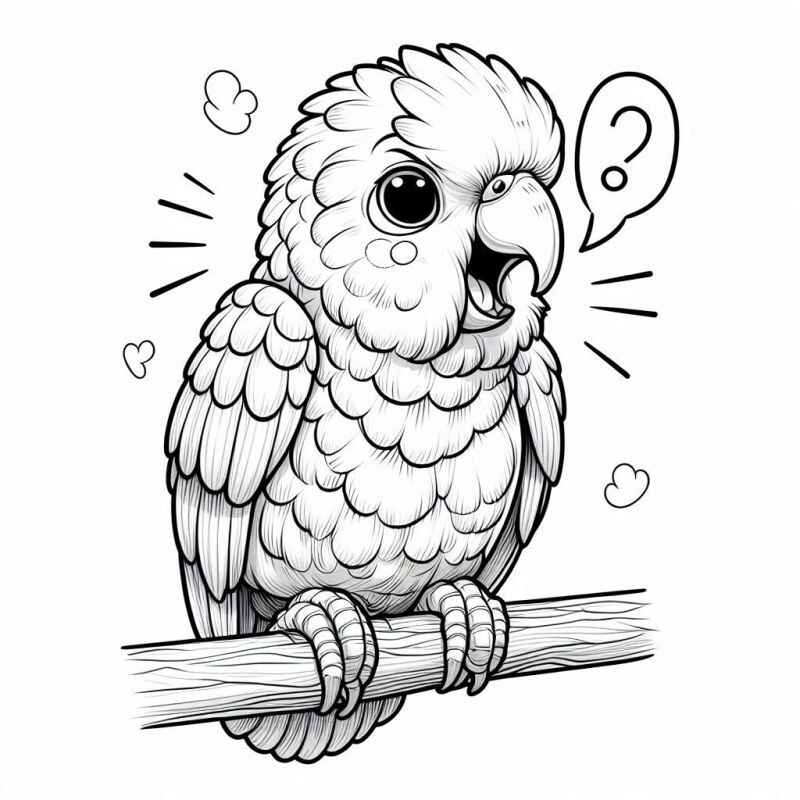 Papagei Ausmalbilder 679