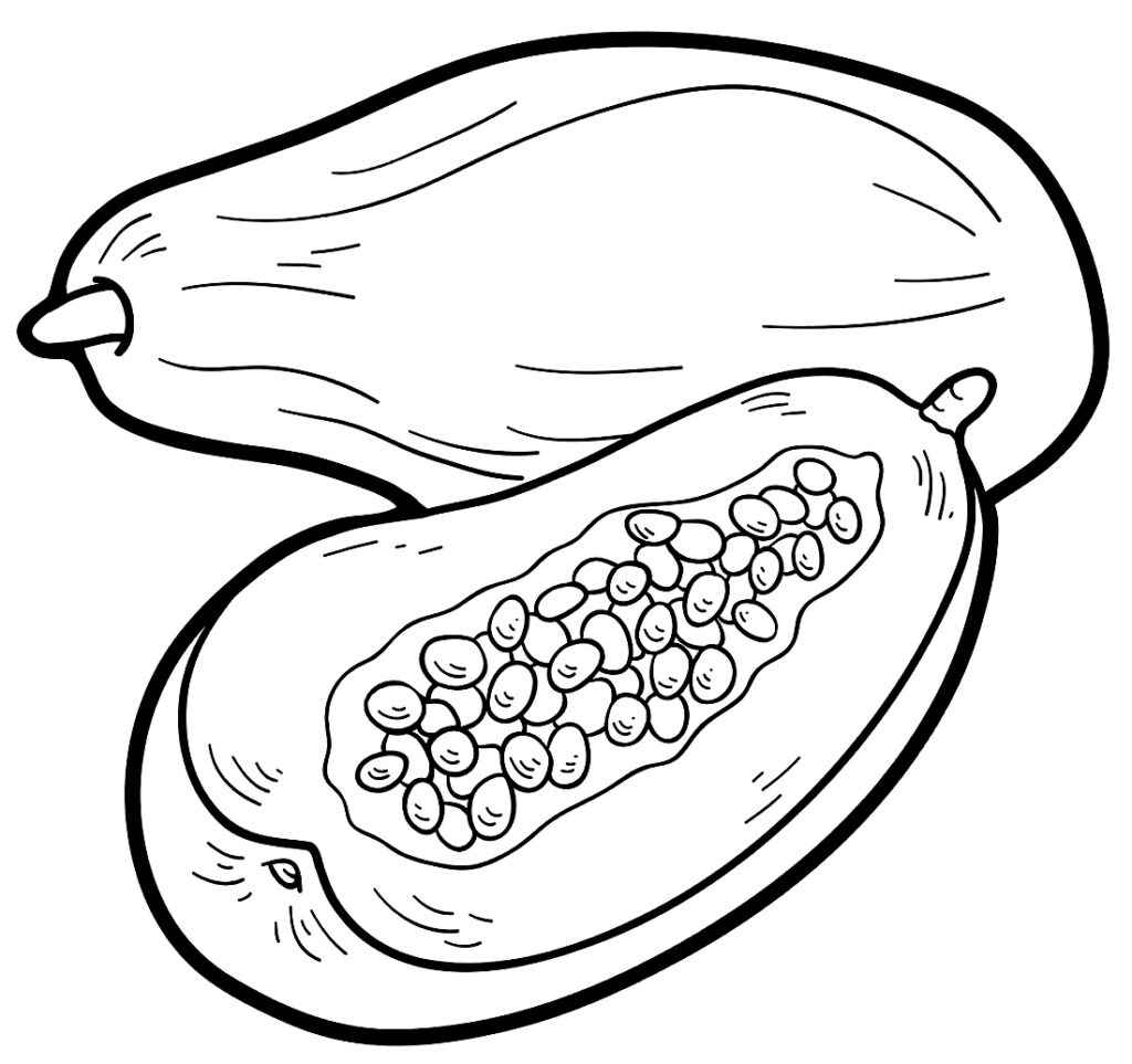 Papaya Ausmalbilder 248