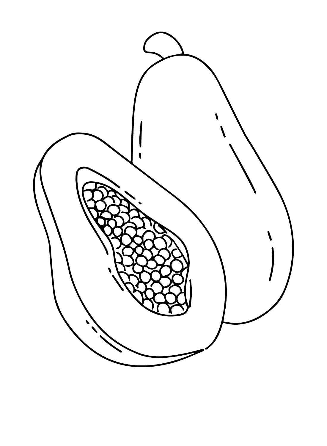 Papaya Ausmalbilder 460