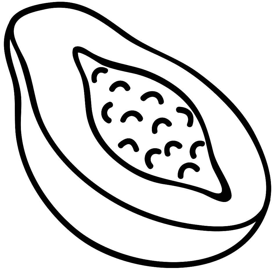 Papaya Ausmalbilder 541