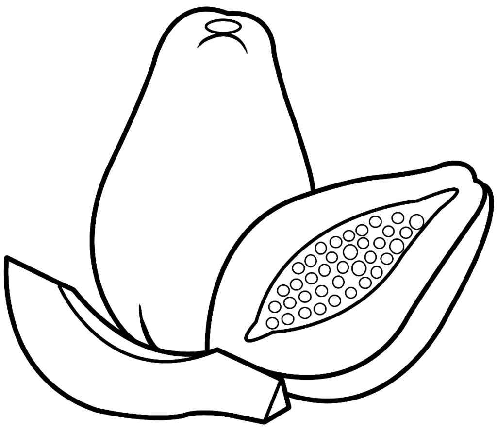 Papaya Ausmalbilder 561