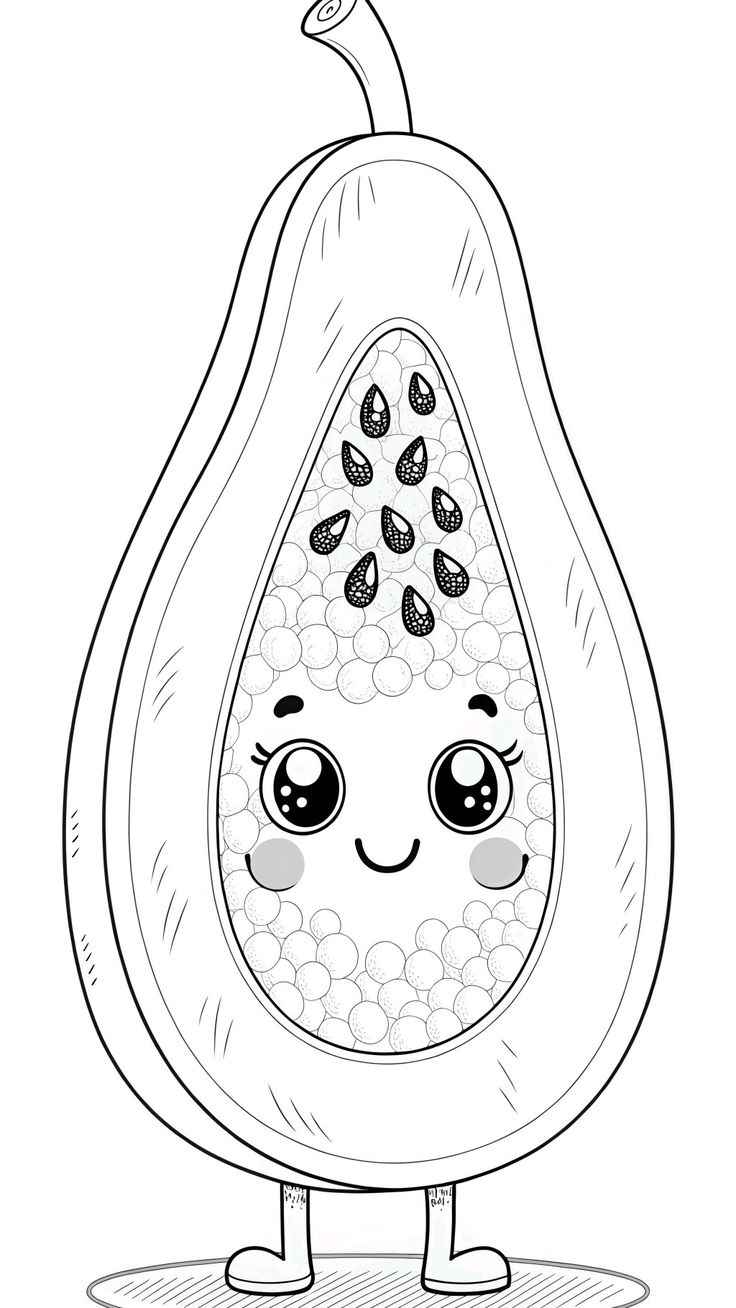 Papaya Ausmalbilder 607