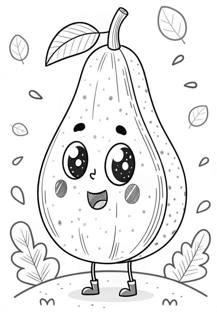 Papaya Ausmalbilder 788