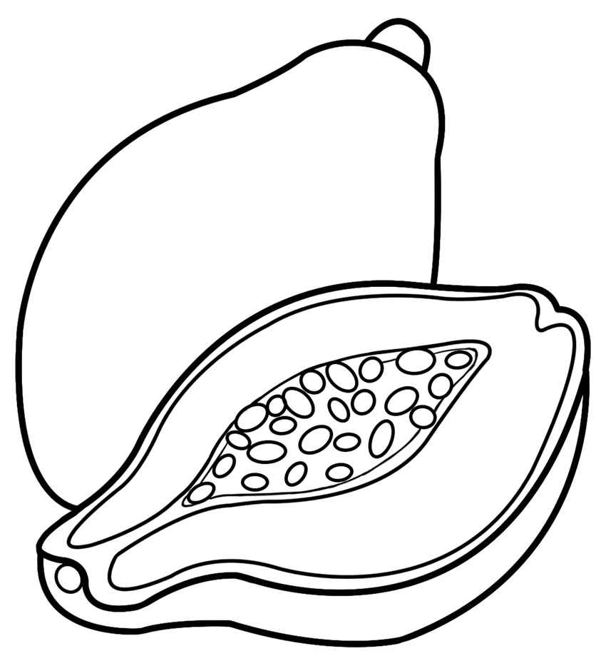 Papaya Ausmalbilder 916