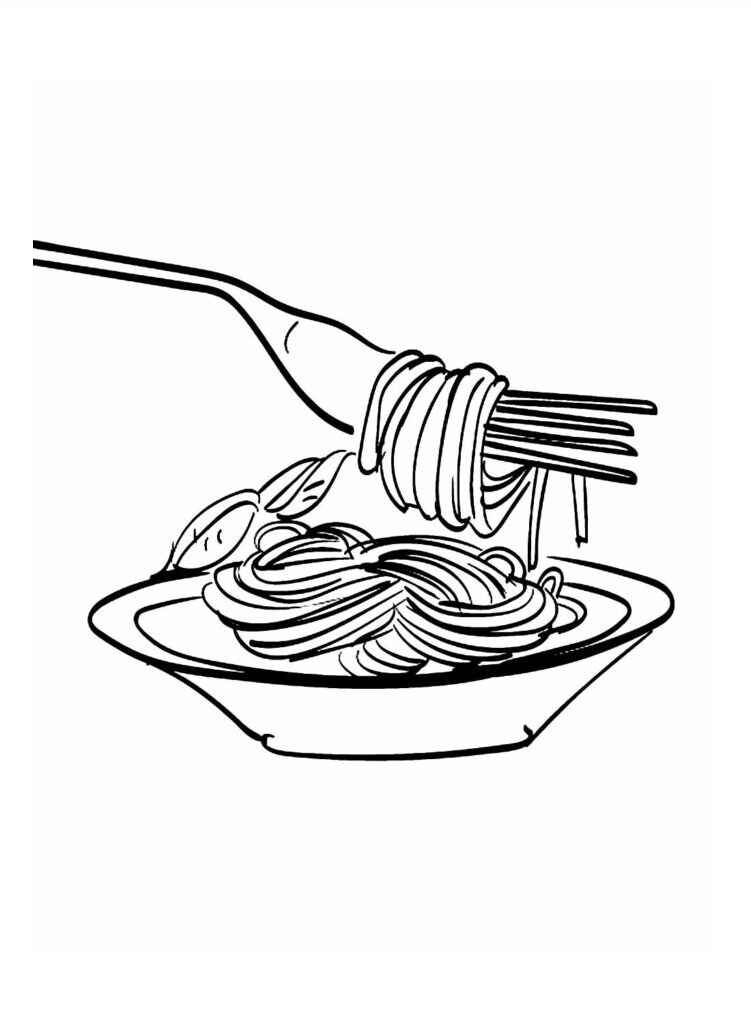Pasta Ausmalbilder 109