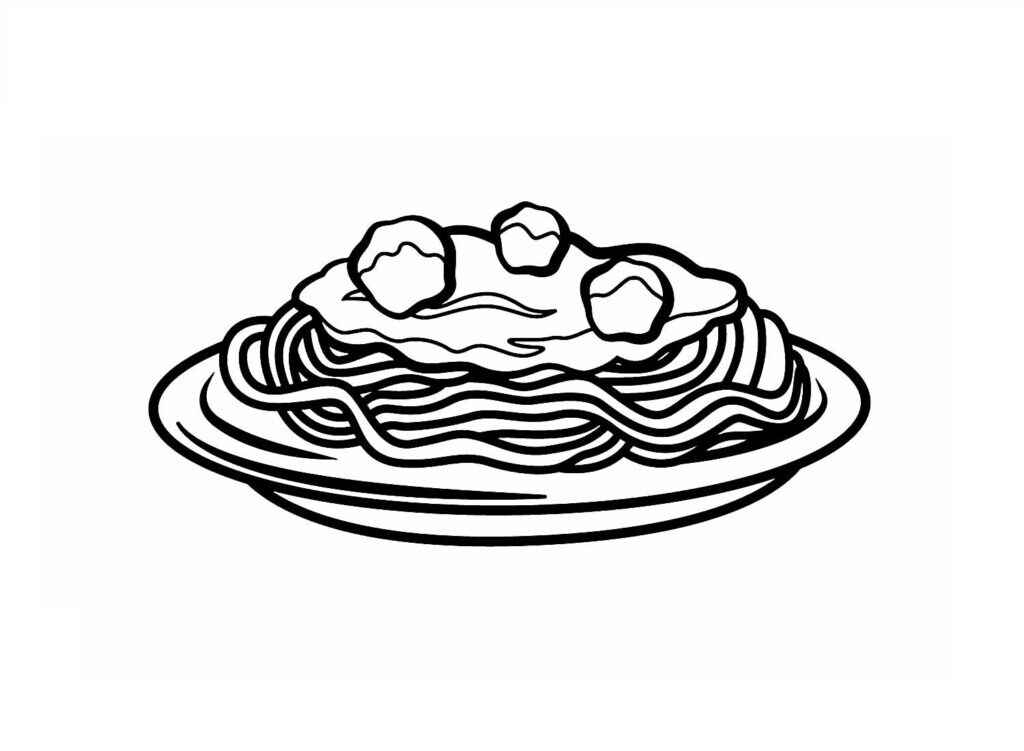 Pasta Ausmalbilder 204