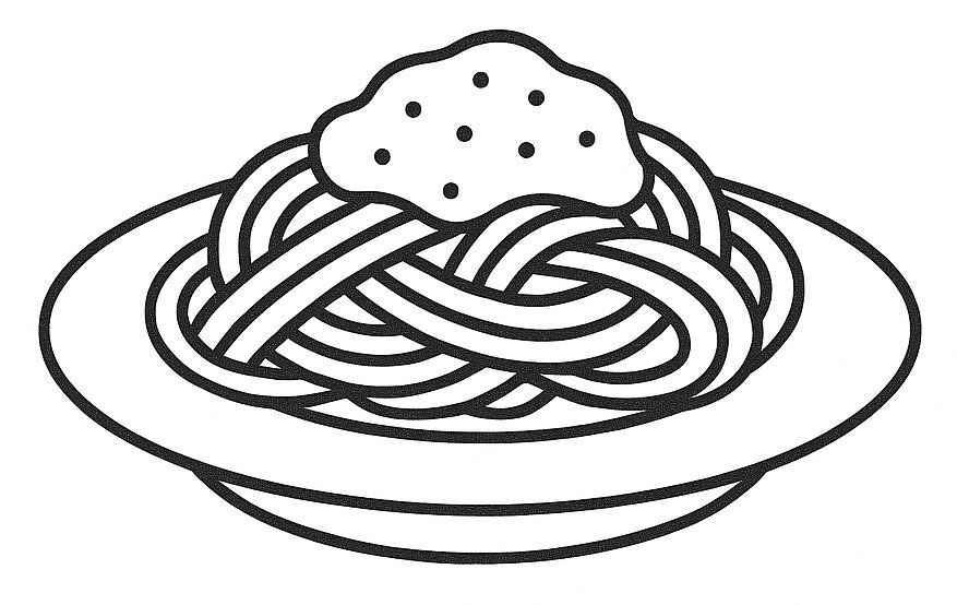 Pasta Ausmalbilder 236