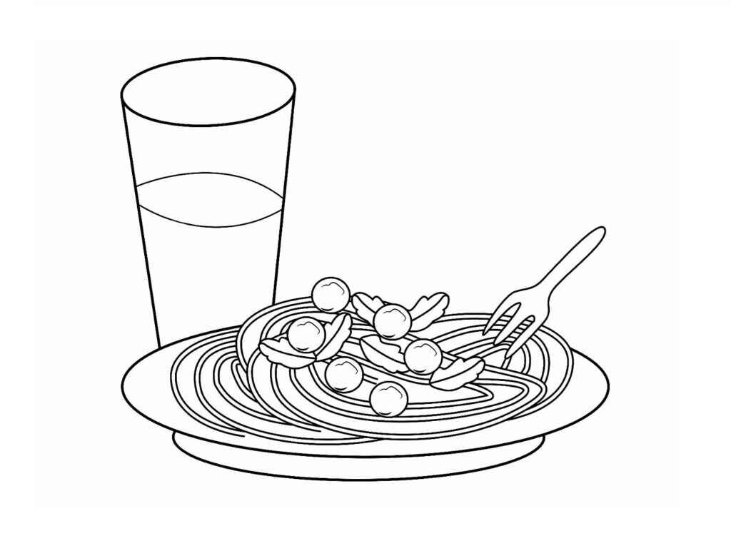 Pasta Ausmalbilder 342