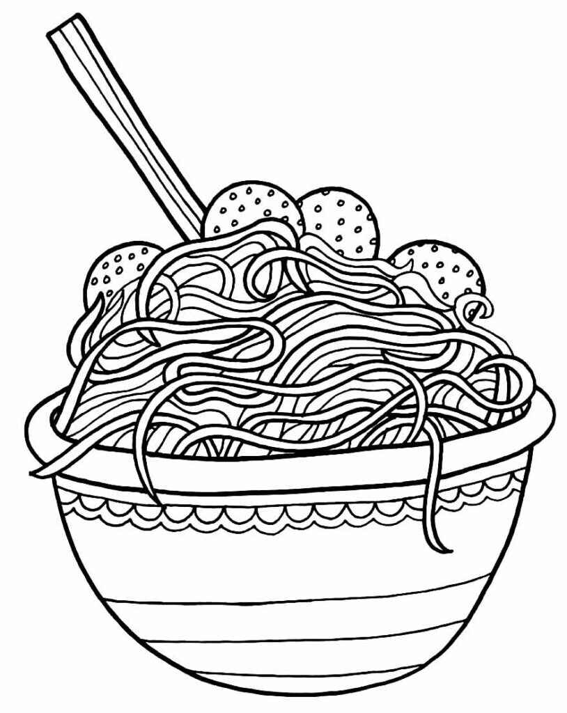Pasta Ausmalbilder 407