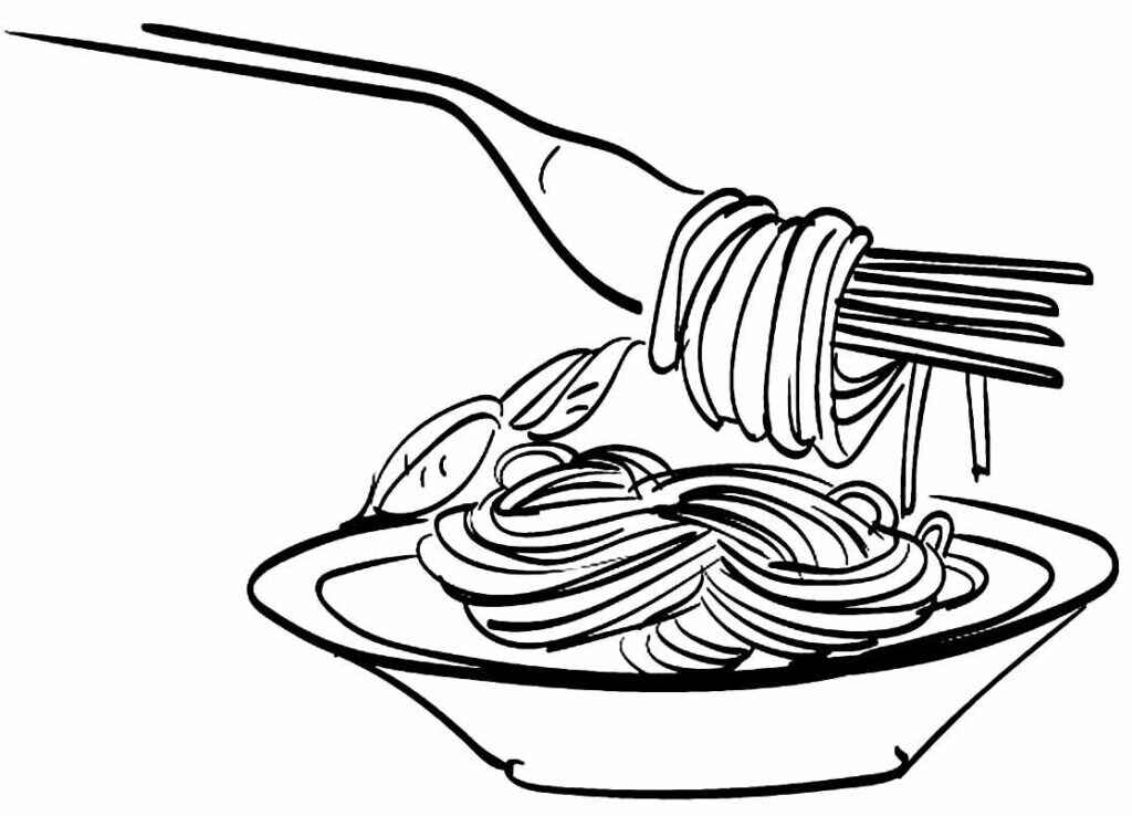 Pasta Ausmalbilder 632