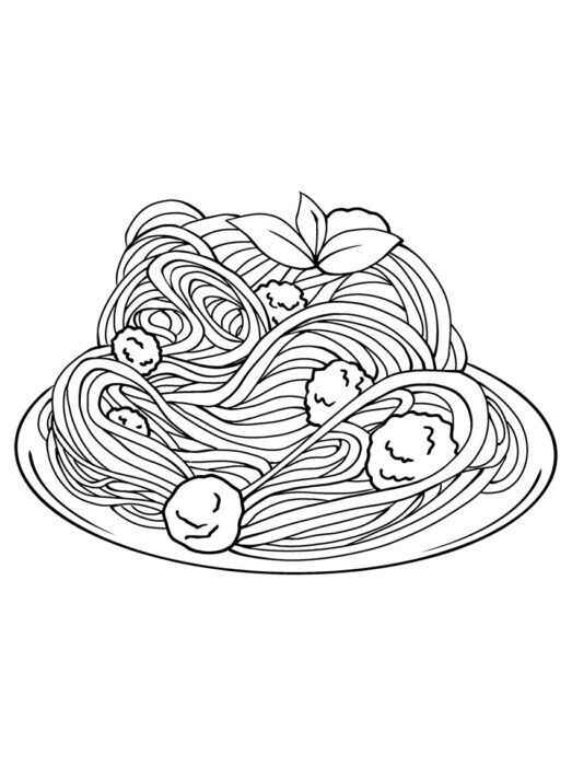 Pasta Ausmalbilder 659