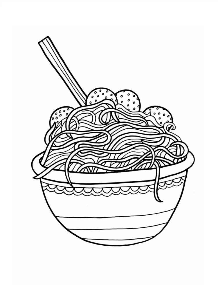 Pasta Ausmalbilder 759
