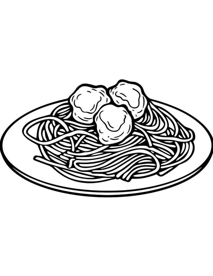 Pasta Ausmalbilder 821