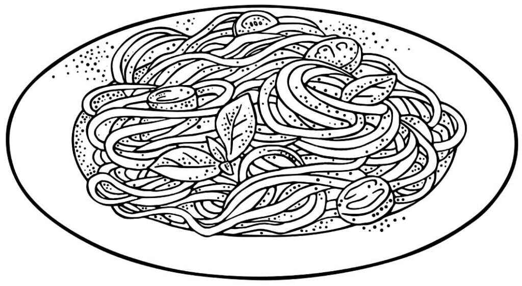 Pasta Ausmalbilder 932