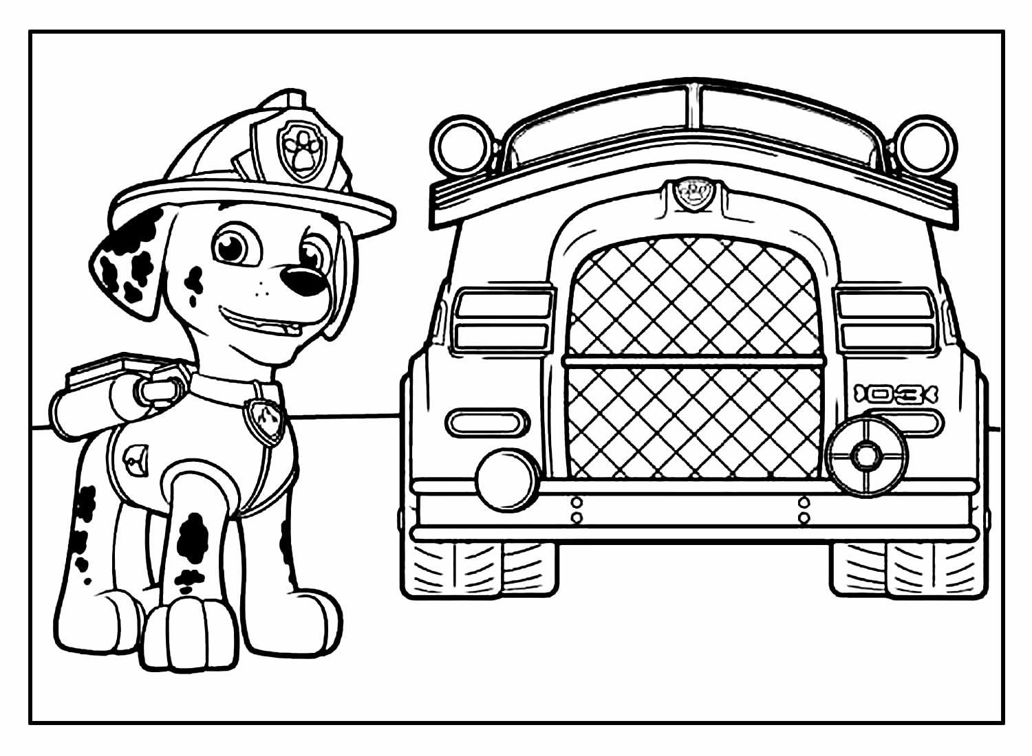 Paw Patrol Ausmalbilder 007