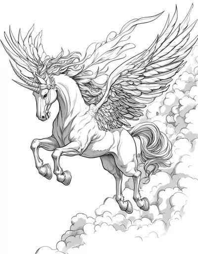 Pegasus Ausmalbilder 022