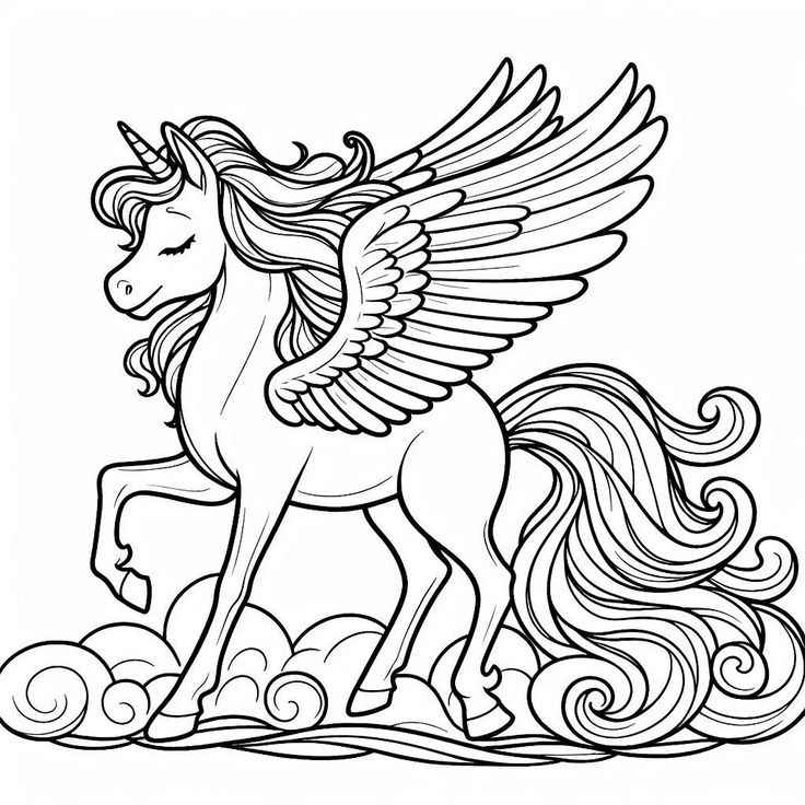 Pegasus Ausmalbilder 187