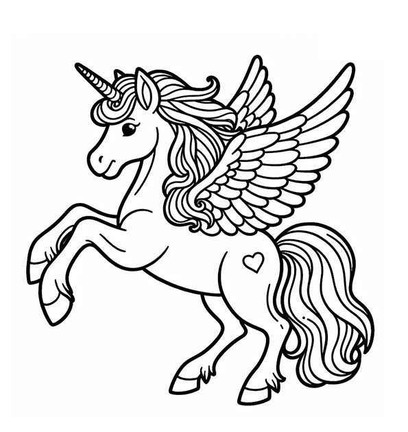 Pegasus Ausmalbilder 205