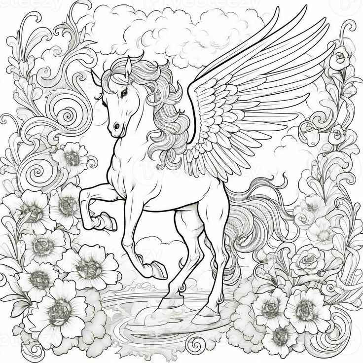 Pegasus Ausmalbilder 226