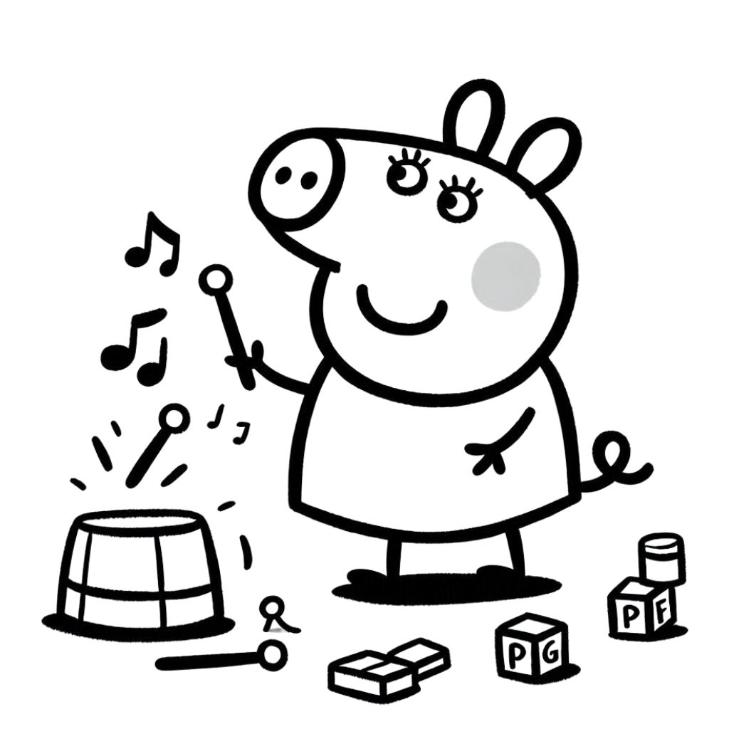 Peppa Pig Ausmalbilder 005