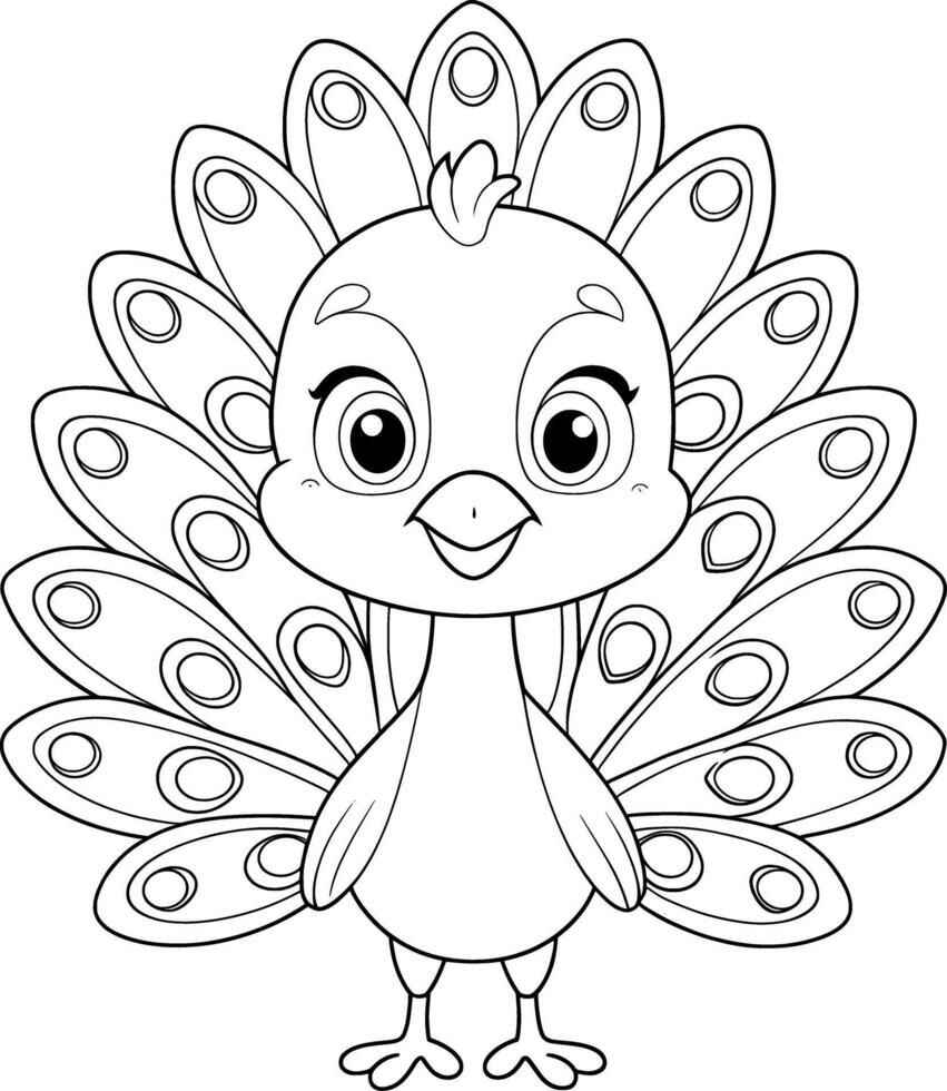 Pfau Ausmalbilder 074