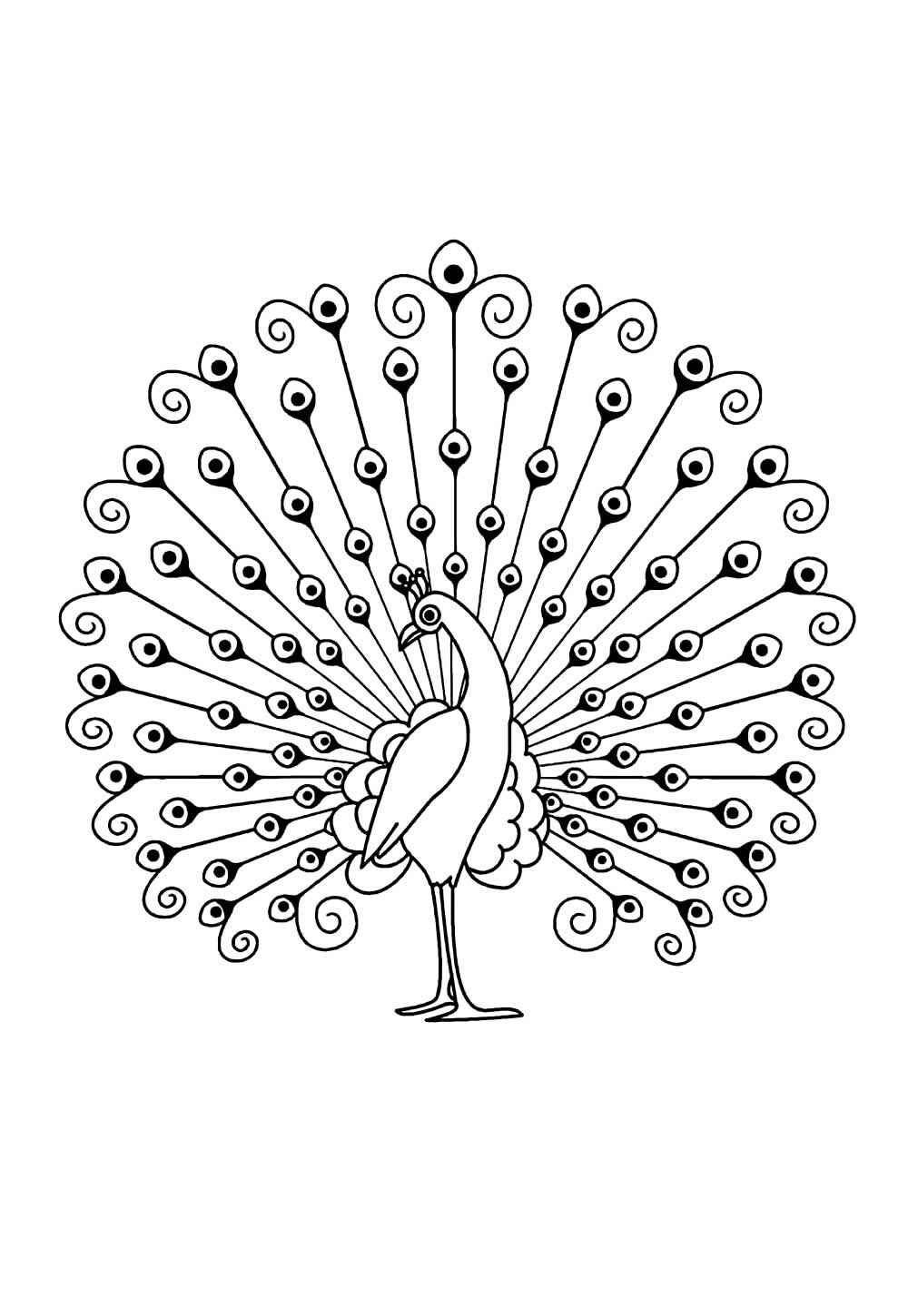 Pfau Ausmalbilder 097