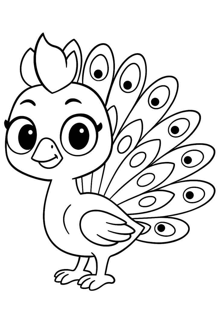 Pfau Ausmalbilder 104