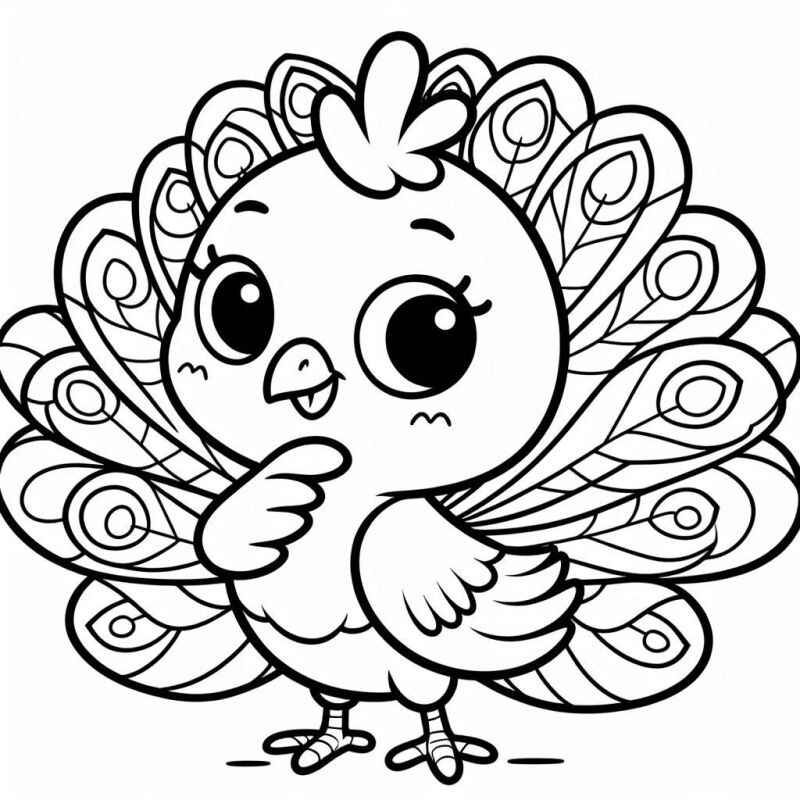 Pfau Ausmalbilder 459