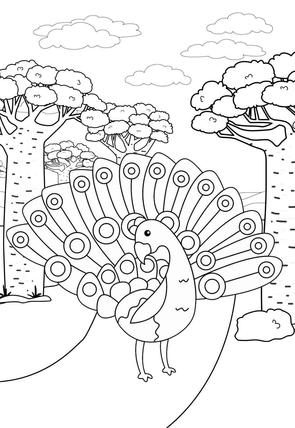 Pfau Ausmalbilder 482