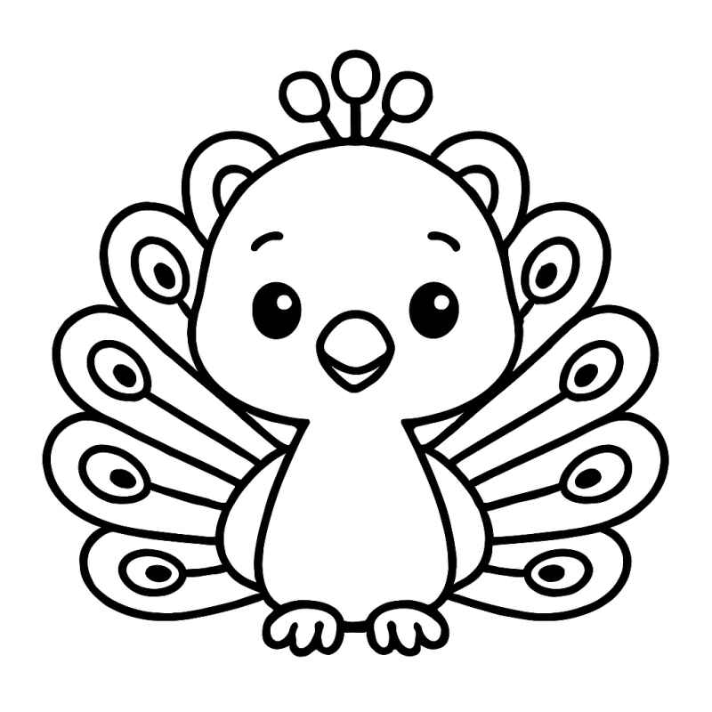 Pfau Ausmalbilder 848