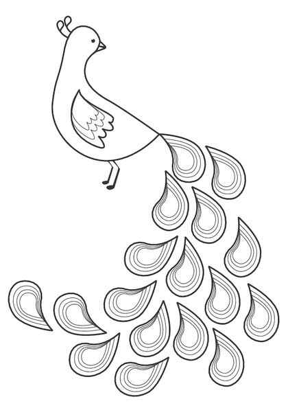 Pfau Ausmalbilder 879