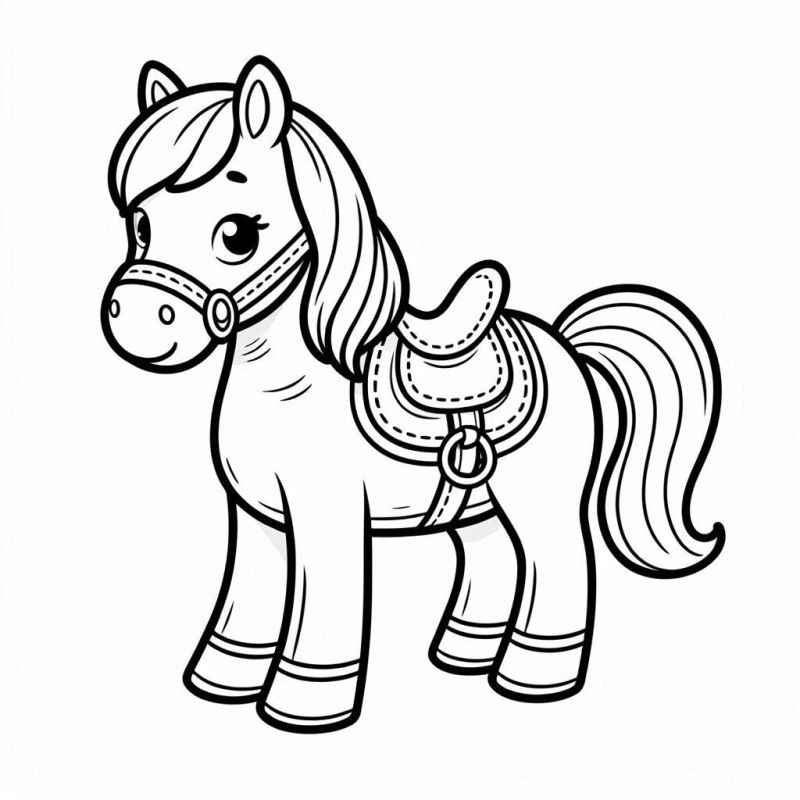 Pferde Ausmalbilder 075