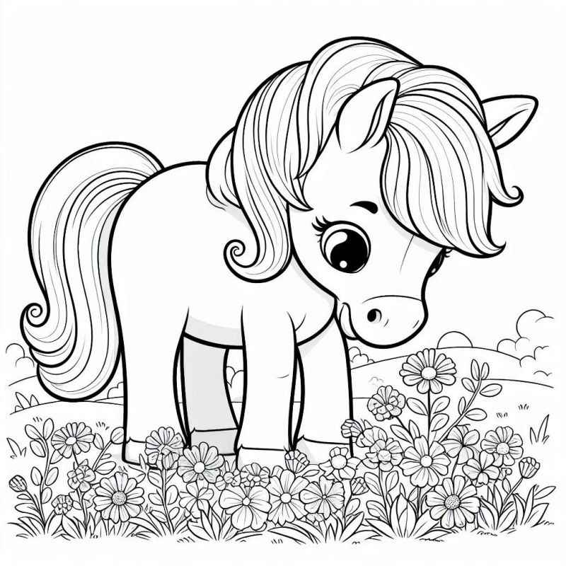 Pferde Ausmalbilder 157