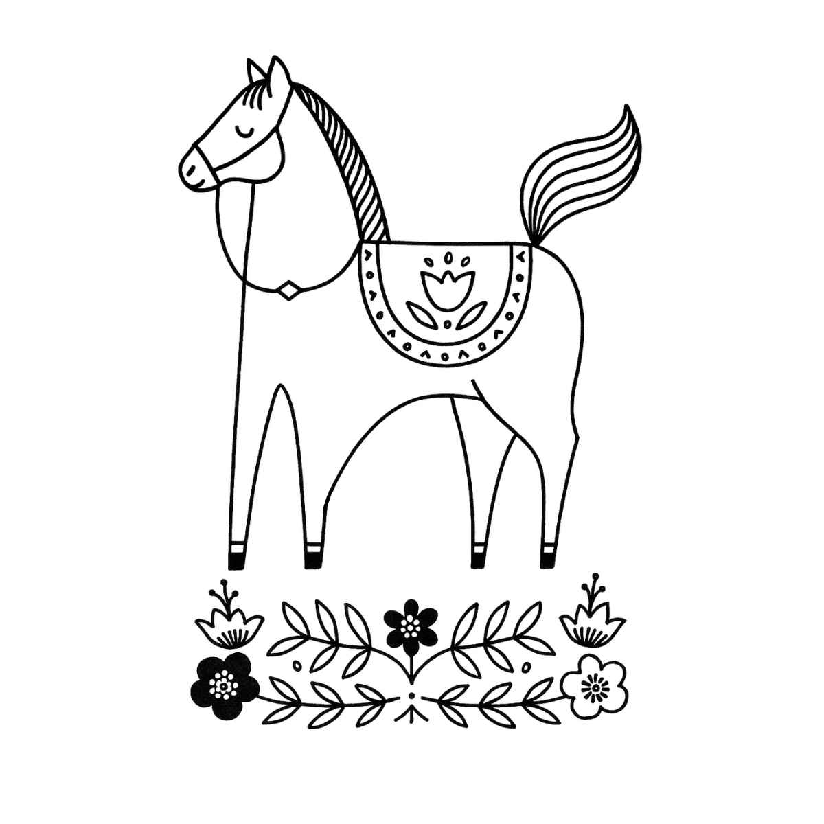 Pferde Ausmalbilder 193