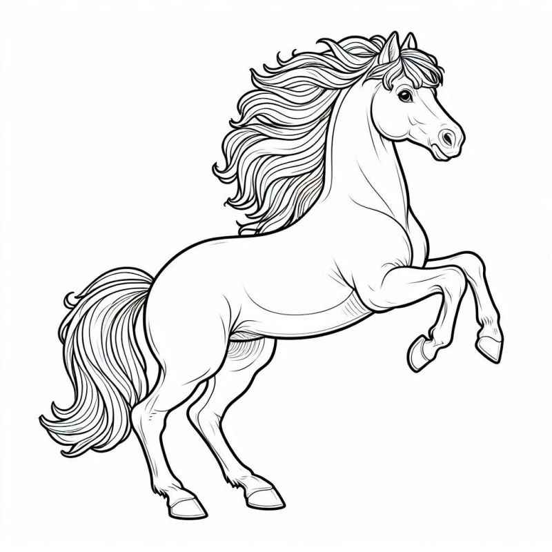 Pferde Ausmalbilder 215