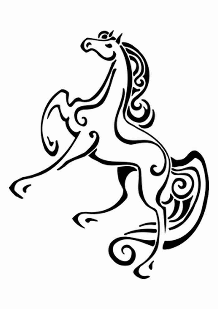 Pferde Ausmalbilder 262