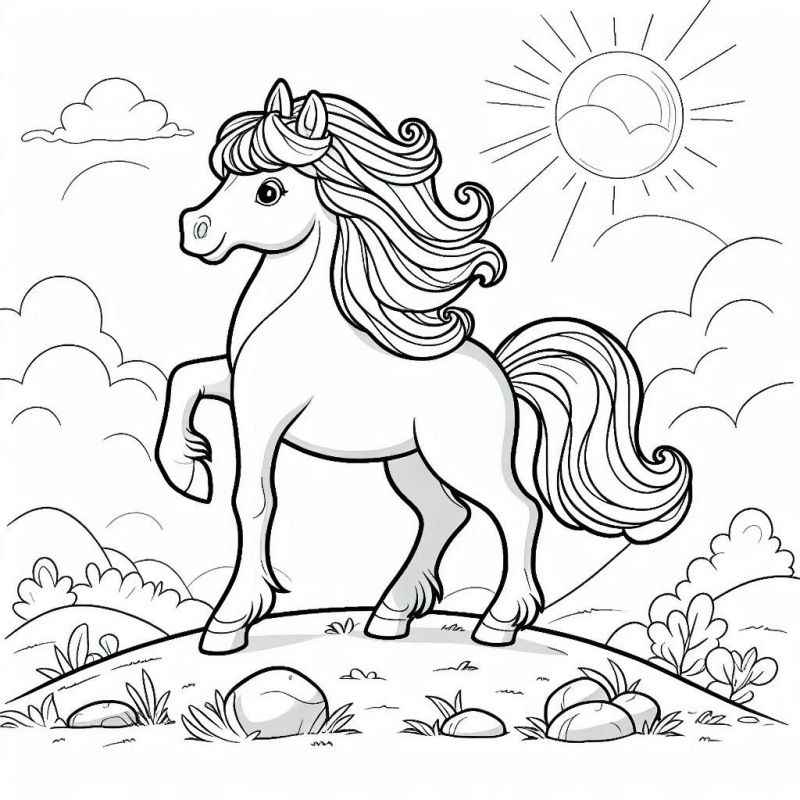 Pferde Ausmalbilder 560