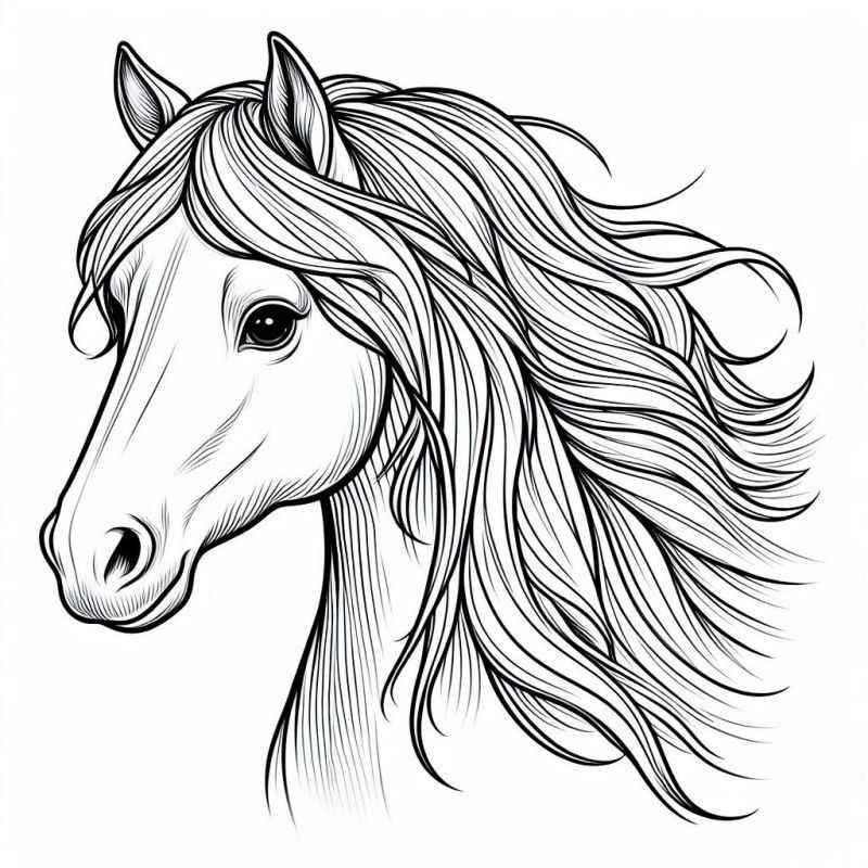 Pferde Ausmalbilder 699