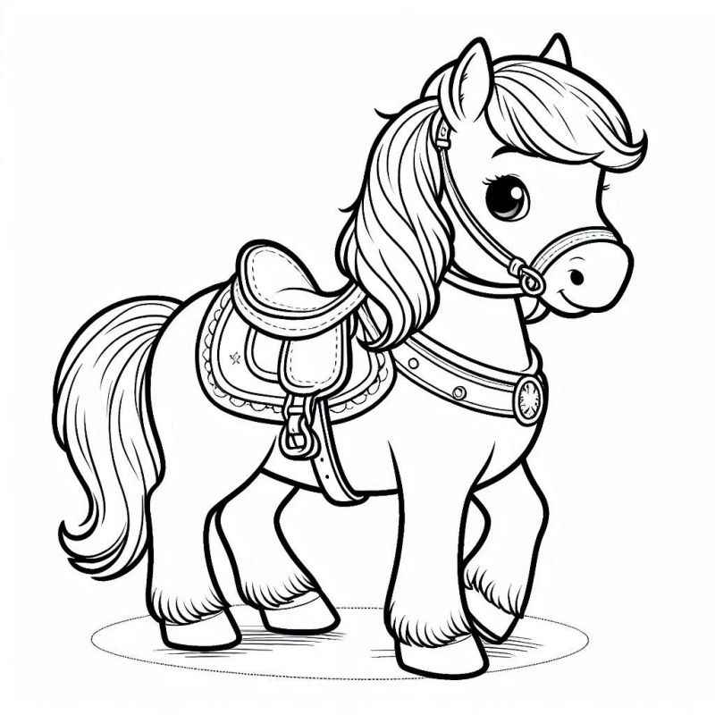 Pferde Ausmalbilder 776