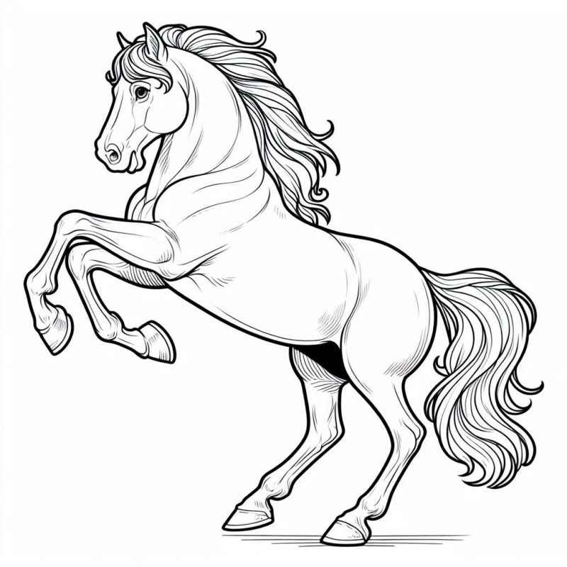 Pferde Ausmalbilder 840