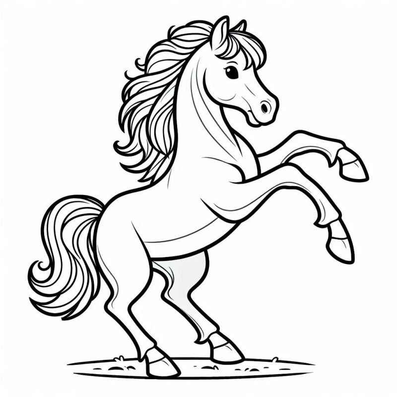 Pferde Ausmalbilder 898